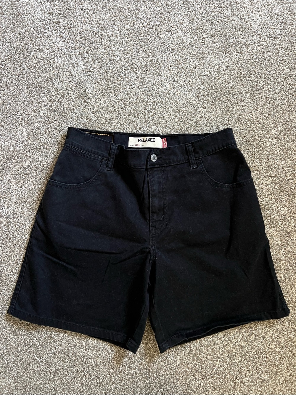 Levi's Relaxed Black Shorts